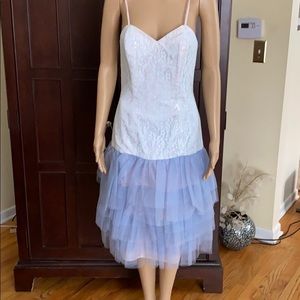 Vintage Candy Jones sz 7/8 dress periwinkle blue